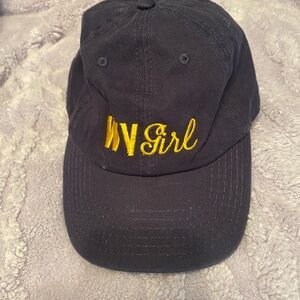 OTTO Navy Baseball Cap with Red Logo WV girl